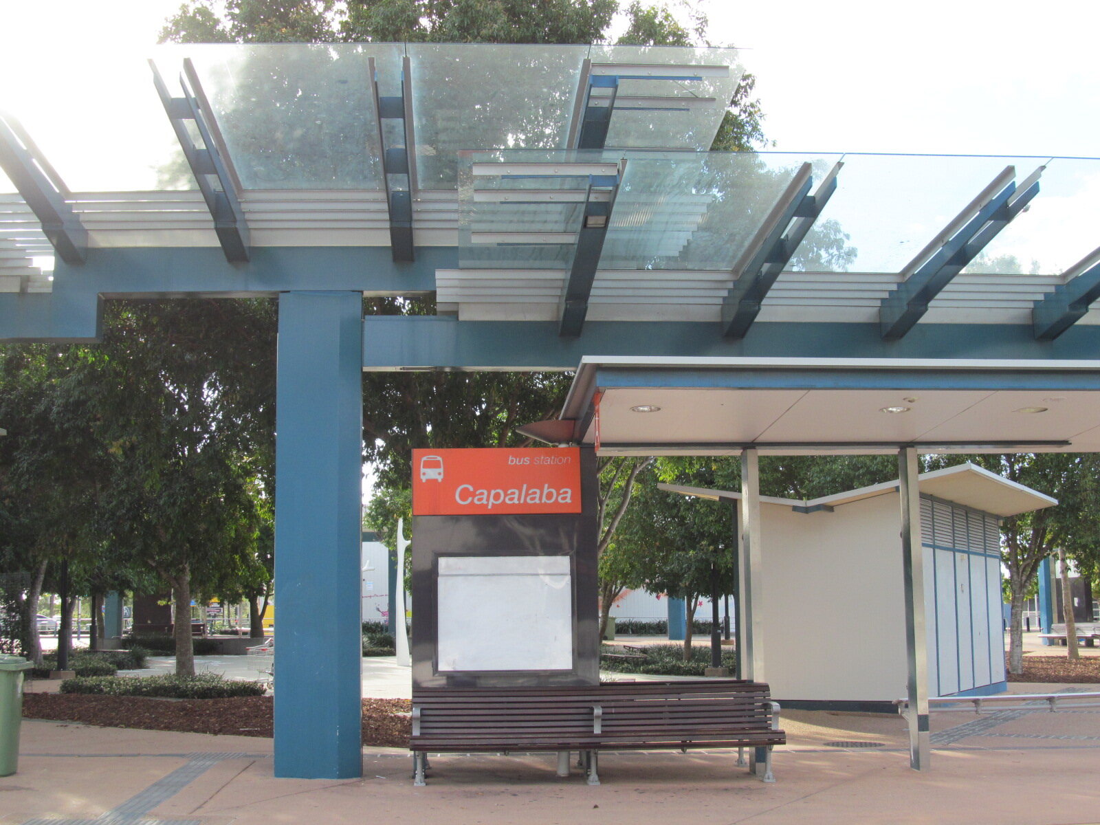 Capalaba bus station entrance and canopy